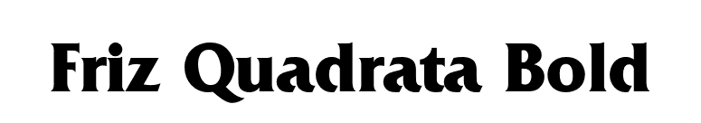 Friz Quadrata Bold font preview