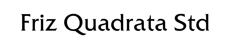 Friz Quadrata Std font preview