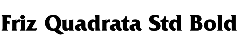 Friz Quadrata Std Bold font preview