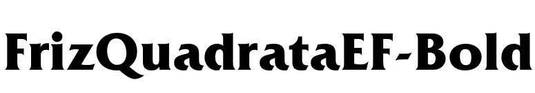 FrizQuadrataEF-Bold font preview