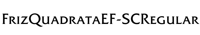 FrizQuadrataEF-SCRegular font preview