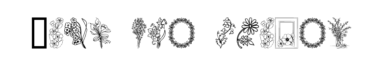 From the garden font preview