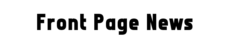 Front Page News font preview