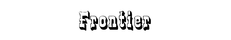 Frontier font preview
