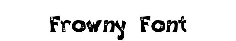 Frowny Font font preview