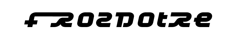 Frozdotre font preview