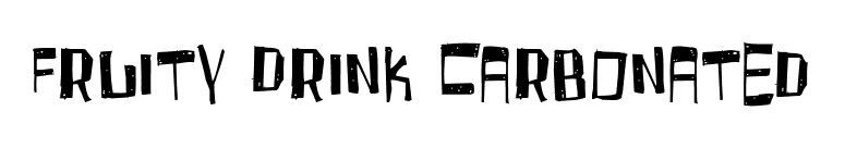 Fruity Drink Carbonated font preview