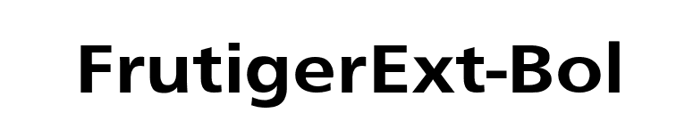 FrutigerExt-Bol font preview