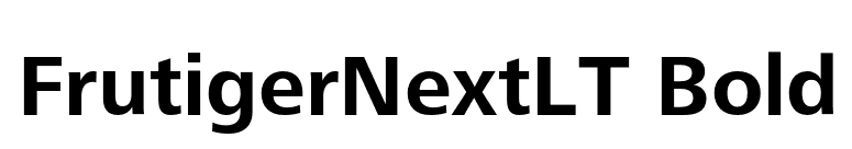 FrutigerNextLT Bold font preview
