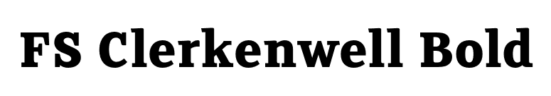 FS Clerkenwell Bold font preview
