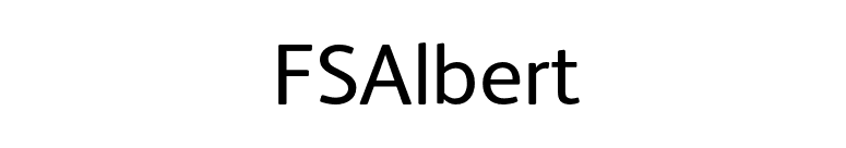 FSAlbert font preview