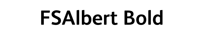 FSAlbert Bold font preview