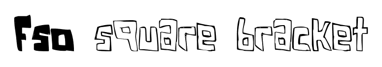 FSO square bracket font preview
