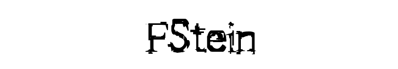 FStein font preview