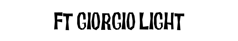 FT Giorgio Light font preview