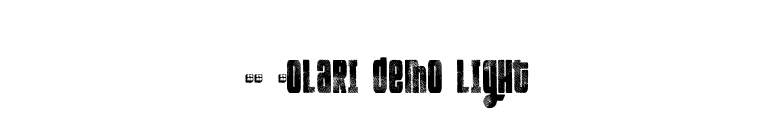FT Kolari demo light font preview