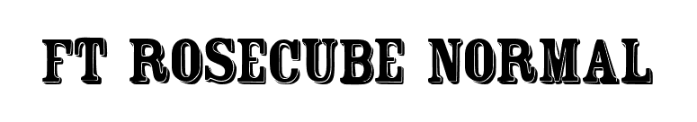 FT Rosecube normal font preview