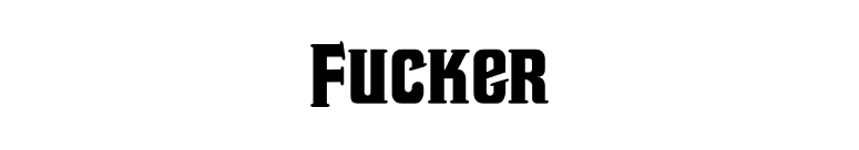 Fucker font preview