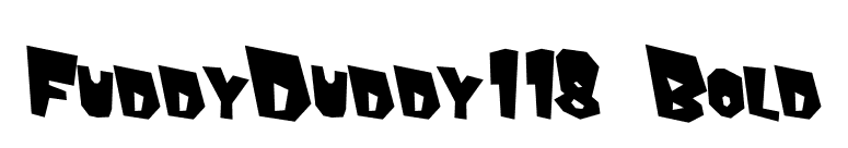 FuddyDuddy118 Bold font preview