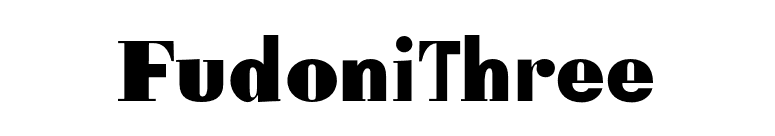 FudoniThree font preview