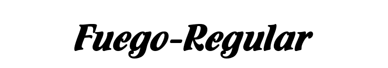 Fuego-Regular font preview
