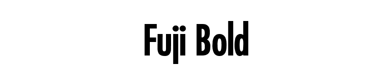 Fuji Bold font preview