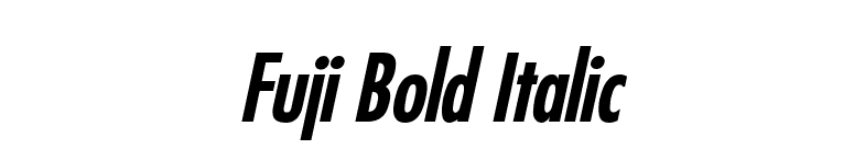 Fuji Bold Italic font preview