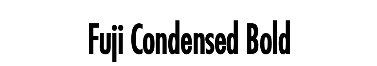 Fuji Condensed Bold font preview