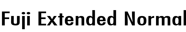 Fuji Extended Normal font preview
