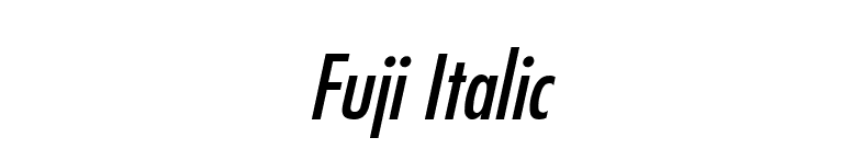 Fuji Italic font preview