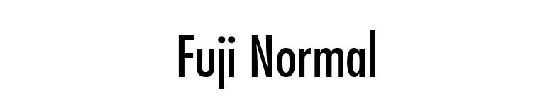 Fuji Normal font preview