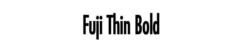 Fuji Thin Bold font preview