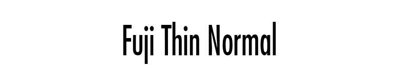 Fuji Thin Normal font preview