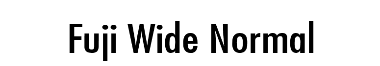 Fuji Wide Normal font preview