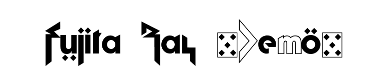 Fujita Ray (Demo) font preview