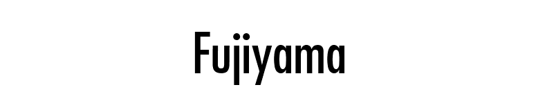 Fujiyama font preview