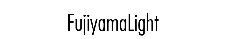 FujiyamaLight font preview
