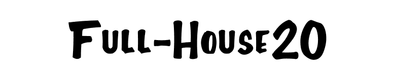 Full-House20 font preview