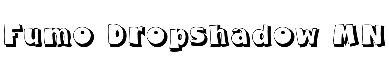 Fumo Dropshadow MN font preview