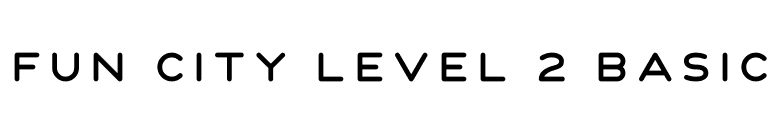 Fun City Level 2 Basic font preview