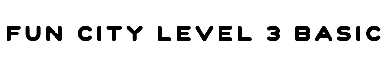 Fun City Level 3 Basic font preview