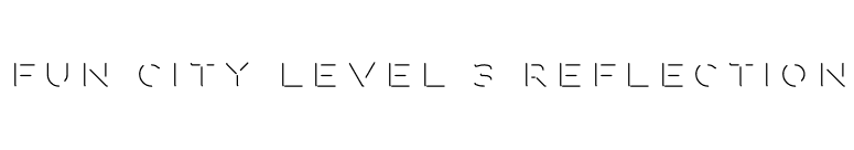 Fun City Level 3 Reflection font preview