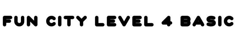 Fun City Level 4 Basic font preview