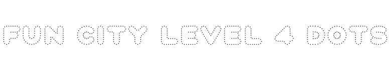 Fun City Level 4 Dots font preview