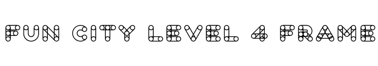 Fun City Level 4 Frame font preview