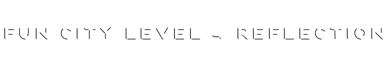 Fun City Level 4 Reflection font preview