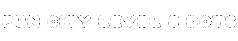 Fun City Level 5 Dots font preview