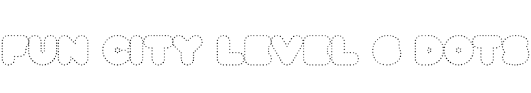 Fun City Level 6 Dots font preview