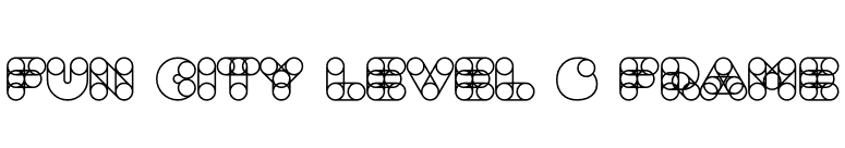 Fun City Level 6 Frame font preview