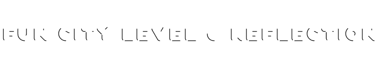 Fun City Level 6 Reflection font preview